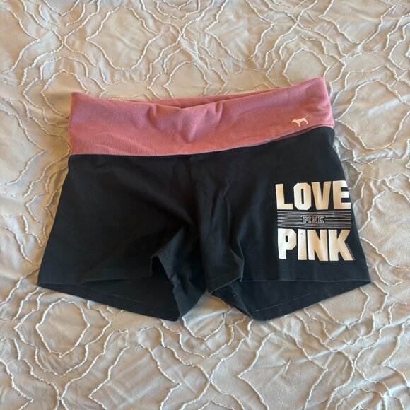 PINK Victoria's Secret Pants - PINK Victoria's Secret Y2K VINTAGE Fold-over Yoga Shorts